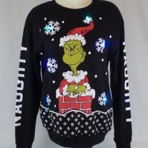 Dr. Seuss Enterprises | Sweaters | Grinch Ugly Christmas Light Up Sweatshirt  | Poshmark
